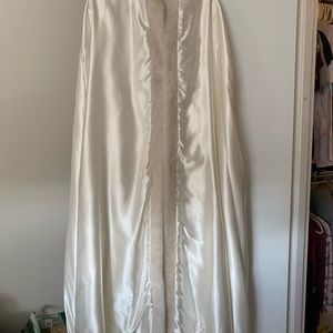 Faux Fur Ivory Bridal Cloak